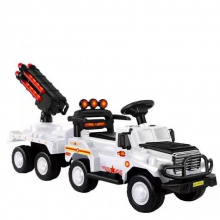 儿童电动车战车四轮玩具车电瓶车大炮设计带有音乐灯光