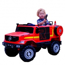 儿童电动汽车 四轮越野车遥控四驱宝宝玩具消防警车可坐人