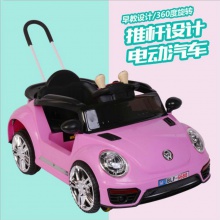 新款遥控跑车甲壳虫小汽车四轮双驱摇摆宝宝充电推车儿童电动车