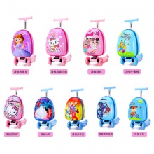 新款秋季新款儿童卡通滑板拉杆箱 logo定制小学生