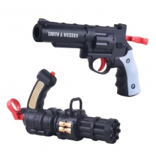 左轮软弹枪电动男孩发射器手动抛壳小手枪儿童玩具批发软弹枪