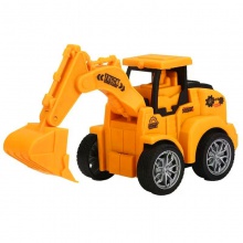 儿童按压式回力玩具车工程车挖掘机宝宝玩具车婴儿益智小汽车