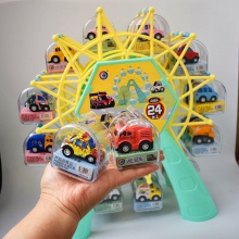 摩天轮合金迷你小汽车单只独立透明盒装 Q版手拿口袋小玩具车模型