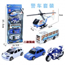 玩具车儿童仿真消防车回力车套装礼品盒装模型男孩小汽车组合批发