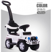 儿童扭扭车带音乐宝宝滑行四轮溜溜车1-3岁助步车带护栏手推童车