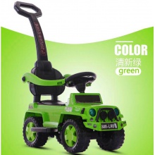 儿童扭扭车带音乐宝宝滑行四轮溜溜车1-3岁助步车带护栏手推童车