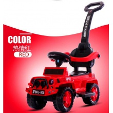 儿童扭扭车带音乐宝宝滑行四轮溜溜车1-3岁助步车带护栏手推童车