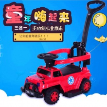 新款牧马人儿童滑行车 多功能宝宝四轮学步车 助步推车厂家批发