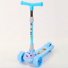 儿童滑板车闪光轮可折叠可调节米高车儿童滑板车儿童三轮车