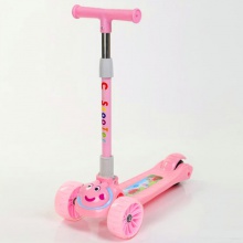 儿童滑板车闪光轮可折叠可调节米高车儿童滑板车儿童三轮车
