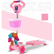 儿童滑板车2-3-6-8岁双脚蛙式剪刀四轮小孩玩具摇摆溜溜车