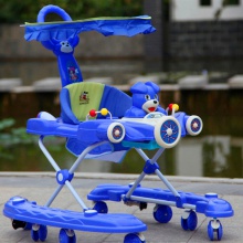 婴儿学步车宝宝童车可折叠儿童手推学步车带音乐灯光婴儿童车