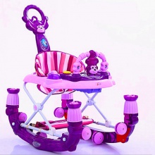 新款婴儿学步车多功能防侧翻幼儿起步车可坐折叠助步车工厂直供