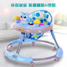 婴儿学步车6/7-18个月男宝宝女孩幼儿童可坐折叠防侧翻