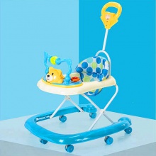 婴幼儿童宝宝学步车防侧翻多功能助步车可坐6/7-18个月带音乐折叠