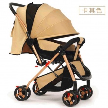 婴儿手推车便携超轻双向铝合金高景观折叠可坐躺可携带上飞机火车