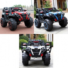 儿童电动汽车四轮越野车4驱带遥控车可坐大人宝宝玩具车双人童车