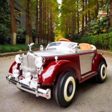 新款儿童电动汽车老爷车超大可遥控宝宝玩具小孩4轮汽车可坐人