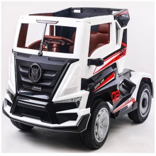 车头可坐人儿童电动车四轮汽车遥控宝宝玩具车半挂大货车工厂直供