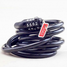 自行车锁山地车4位密码锁 链条锁 电动车钢缆锁 自行车配件厂家