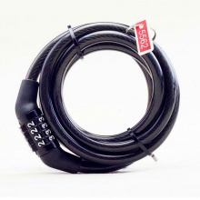 自行车锁山地车4位密码锁 链条锁 电动车钢缆锁 自行车配件厂家