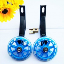 儿童自行童车辅助轮pvc静音闪光轮12 14 16 1820寸通用侧支撑小轮