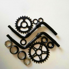 童车链轮曲柄 自行车曲柄 自行车链轮曲柄 连体拐童车自行车配件