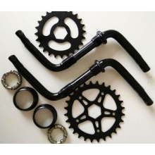 童车链轮曲柄 自行车曲柄 自行车链轮曲柄 连体拐童车自行车配件