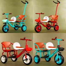 双人儿童三轮车脚踏车二胎双座童车宝宝婴幼手推车1-6岁双胞胎车