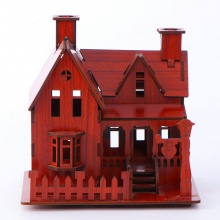 3D立体仿真模型拼图木质家居装饰摆件儿童玩具中国风建筑木质模型