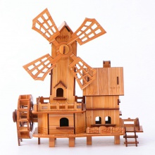 3D立体仿真模型拼图木质家居装饰摆件儿童玩具中国风建筑木质模型