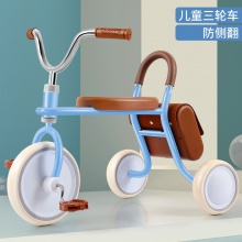 复古儿童三轮车 宝宝三轮脚踏车 高碳钢防侧翻三轮车