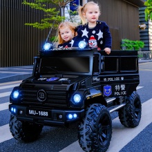 可做大人带宝宝四驱亲子越野车小孩四轮双人遥控玩具车儿童电动车