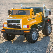 越野翻斗车可坐人 男女宝宝电动遥控四驱工程车儿童电动车