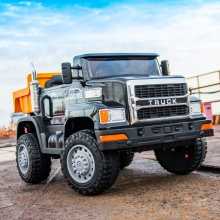 越野翻斗车可坐人 男女宝宝电动遥控四驱工程车儿童电动车