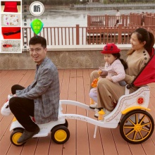 充电双人小火车汽车摩托车三轮四轮车女孩宝宝小马拉车儿童电动车