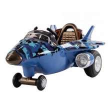 时尚设计 4轮飞机儿童电动骑行带音乐功率显示 儿童飞机电汽车