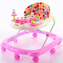 6/7-18个月宝宝防侧翻可折叠带音乐学步车 婴儿童学步车