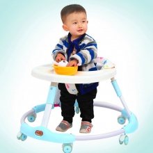 婴儿宝宝学步车 防侧翻儿童女孩男孩可坐学步车 可折叠推车