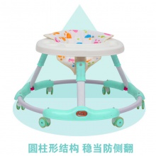 婴儿宝宝学步车 防侧翻儿童女孩男孩可坐学步车 可折叠推车
