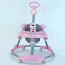 防o型腿防侧翻走路手推车 可坐女孩男宝宝静音轮 婴儿学步车