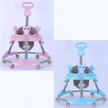 防o型腿防侧翻走路手推车 可坐女孩男宝宝静音轮 婴儿学步车