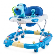 卡通狗和狮子摇杆婴儿学步车 带篷推杆婴儿学步车 儿童学步车