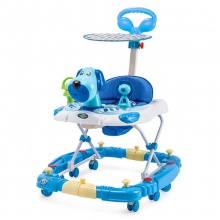 卡通狗和狮子摇杆婴儿学步车 带篷推杆婴儿学步车 儿童学步车