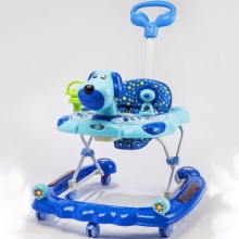 卡通狗和狮子摇杆婴儿学步车 带篷推杆婴儿学步车 儿童学步车