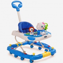 可调节防O型腿防侧翻可折叠宝宝起步车 婴儿学步车可变摇马