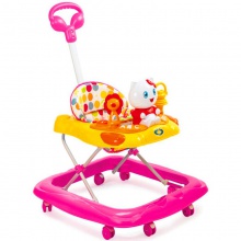可调节防O型腿防侧翻可折叠宝宝起步车 婴儿学步车可变摇马