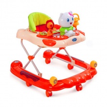 可调节防O型腿防侧翻可折叠宝宝起步车 婴儿学步车可变摇马