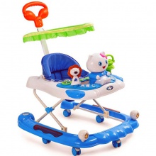 可调节防O型腿防侧翻可折叠宝宝起步车 婴儿学步车可变摇马