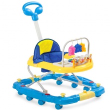 防侧翻男宝宝女孩手推可坐摇马起步学行车 防o型腿婴儿学步车